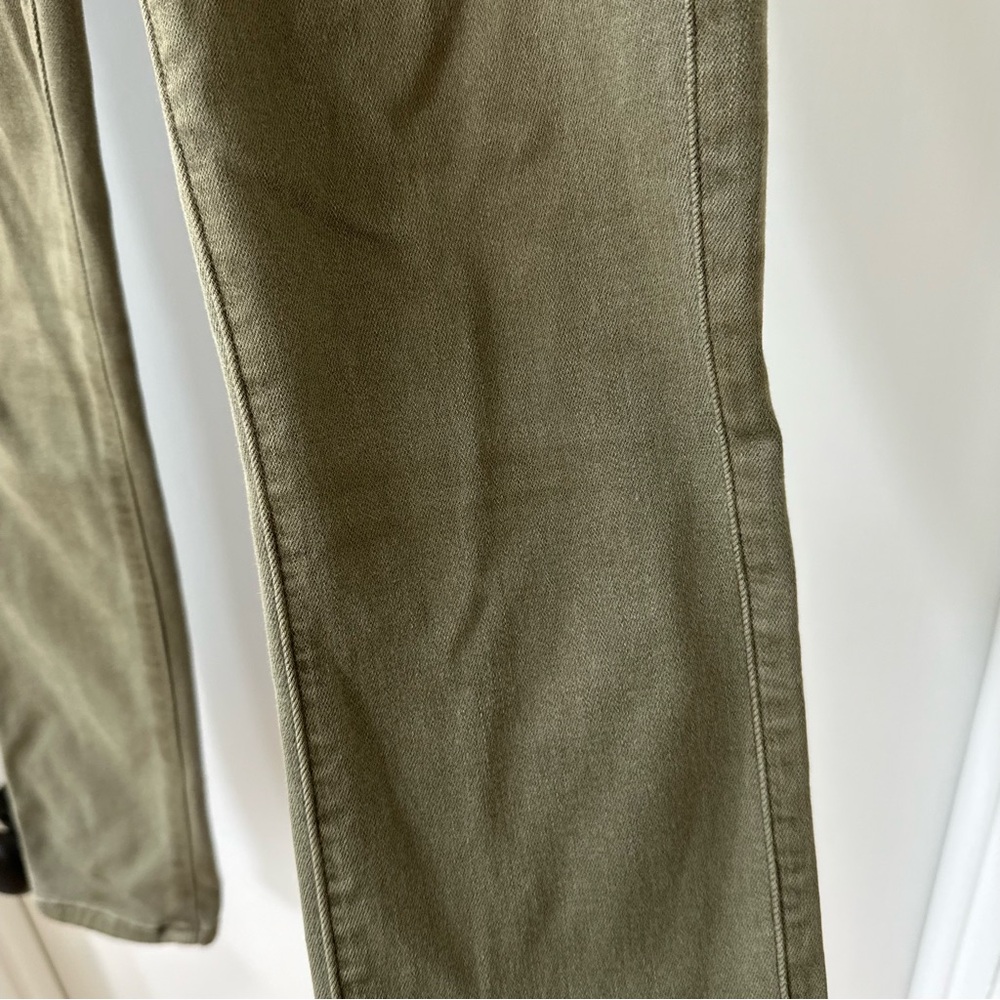Paige Olive Green Verdugo Ankle Pants, Size 26 - Picture 7 of 8